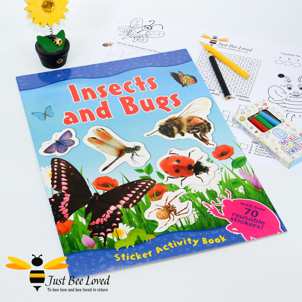 Amazing World of Insects & Bugs Stickers Activity Book – Just Bee Loved