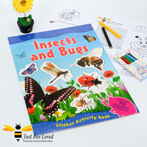 The amazing world of insects and bugs stickers activity book