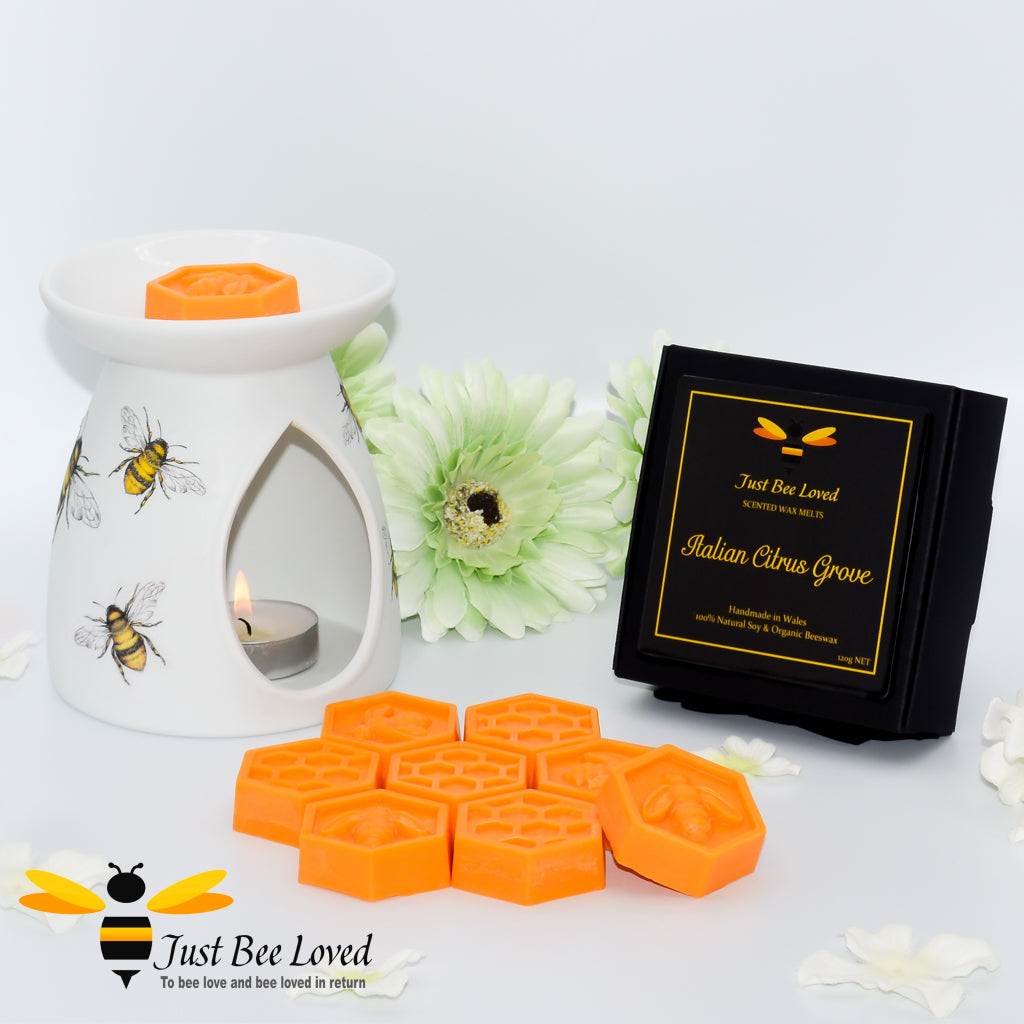 Just Bee Loved Luxury Organic Wax Melts Italian Citrus Grove