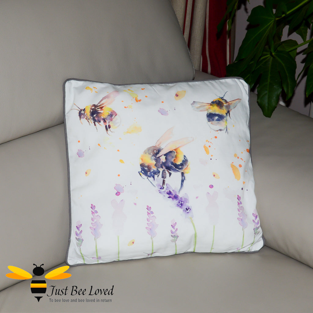 Jennifer Rose Country Life Bees and lavender Cushion