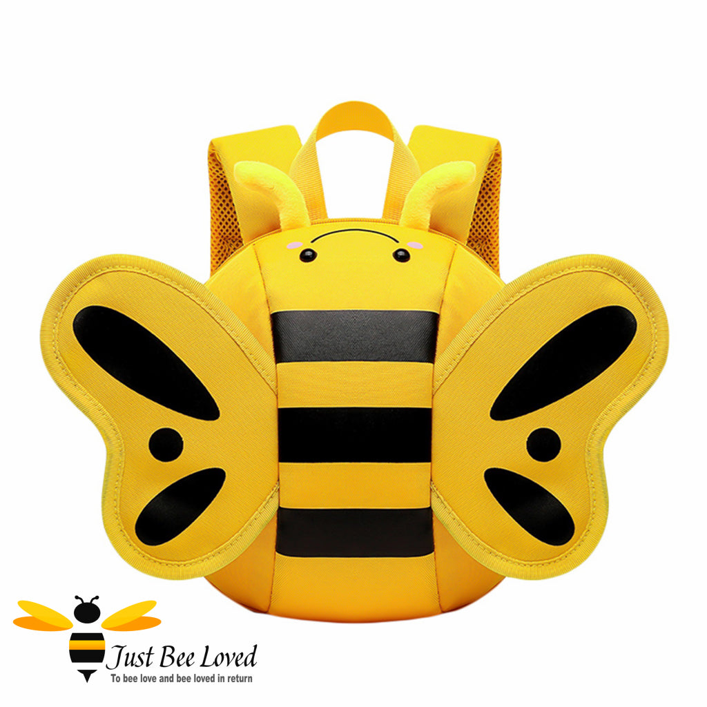 Child's yellow bee backpack school bag
