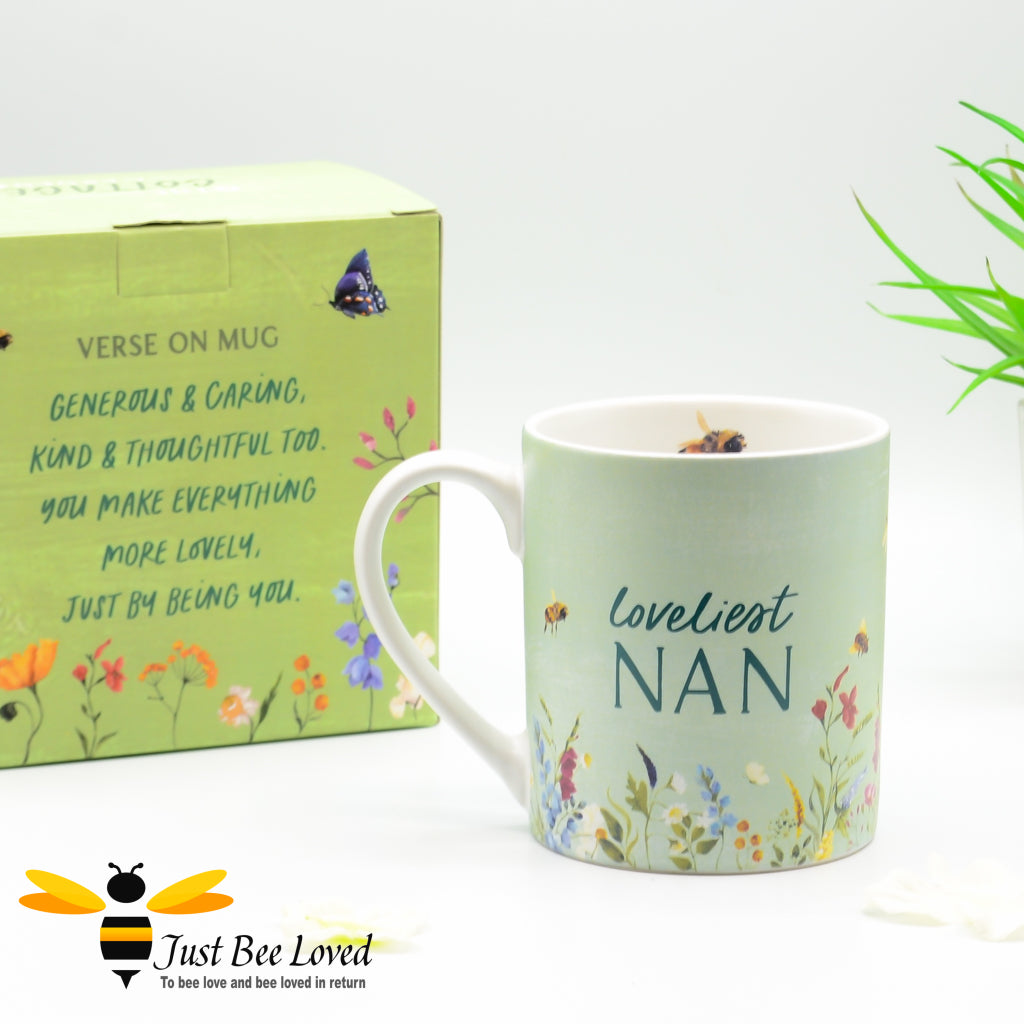 loveliest nan bee gift mug