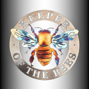 Stainless steel Keeper of the Bees Garden Wall Art Decor