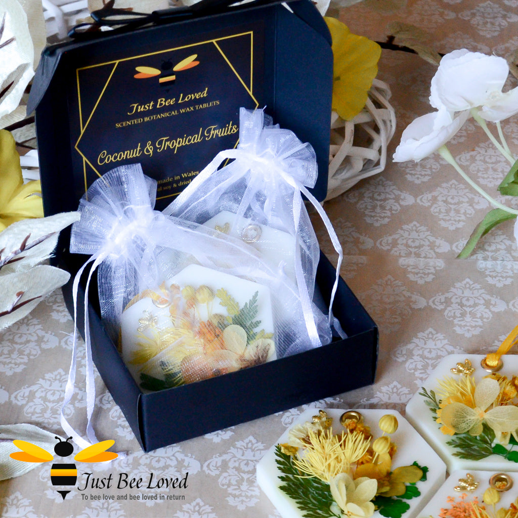 Floral Yellow Summer - Scented Botanical Wax Tablets - 2pc Gift Set ...
