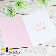 Load image into Gallery viewer, Just Bee Loved children&#39;s &#39;Little Bee&#39; birthday greeting card with a &#39;This Little Bee&#39; poem.