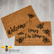 Load image into Gallery viewer, Entrance Bumblebee Welcome Doormat