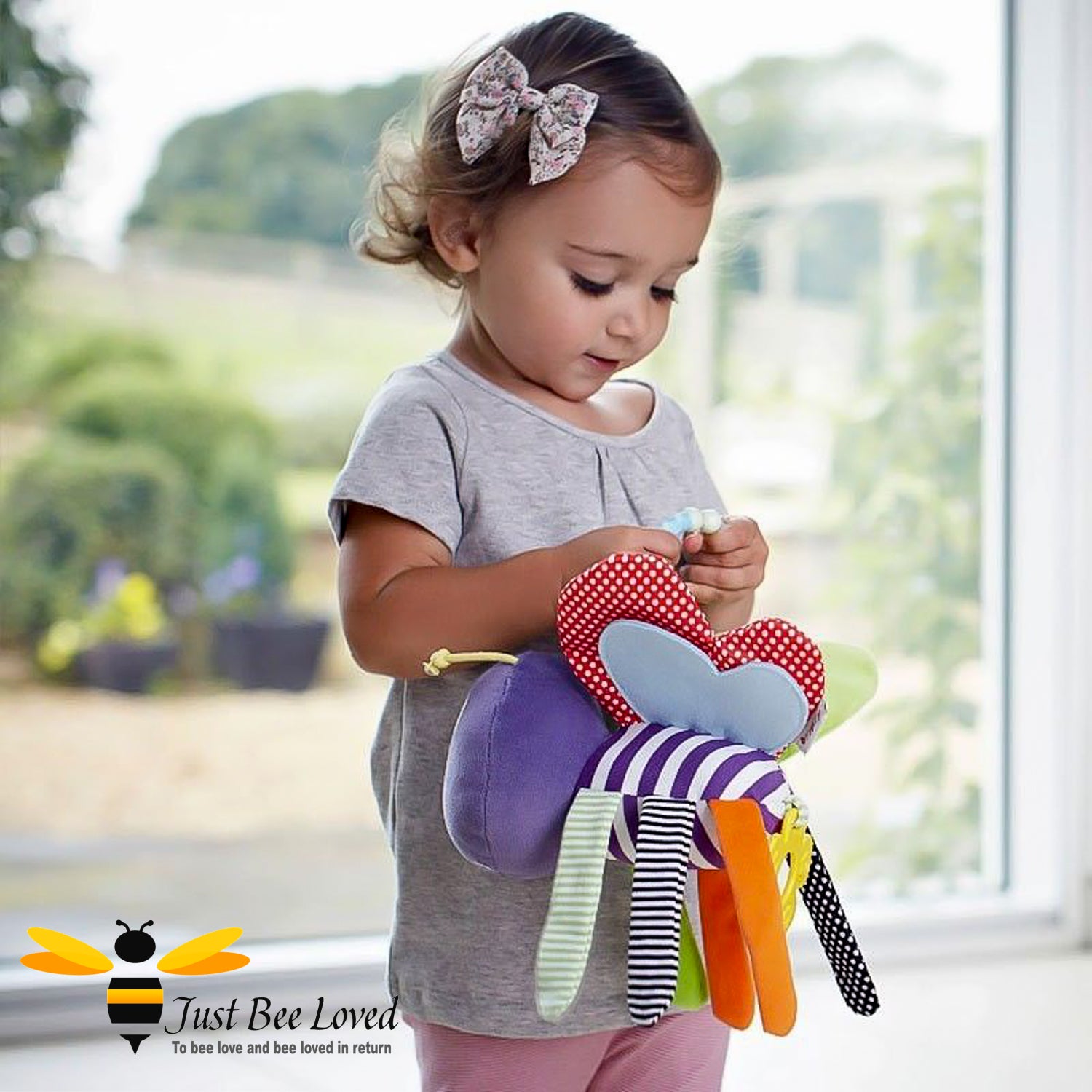 Bee Pushchair Hanging Bee Clip Toy Teether
