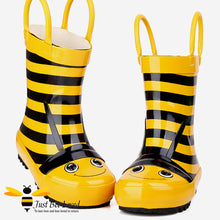 Load image into Gallery viewer, Children&#39;s Kids bumble bee wellington rain boots