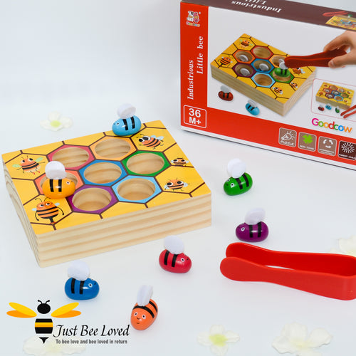 Children's Bee and hive wooden puzzle board game