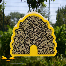 Load image into Gallery viewer, Beehive shaped solitary bee house hotel 