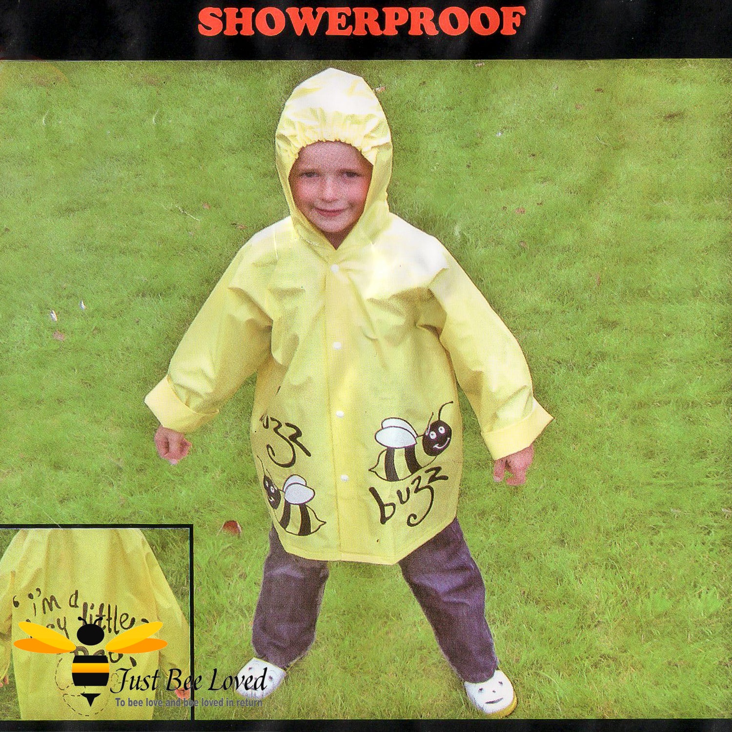 Children's Buzzy Bees Yellow Raincoat