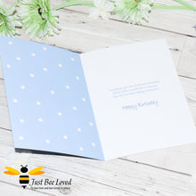 Load image into Gallery viewer, an image of a &#39;little bee&#39; children&#39;s birthday bee card.