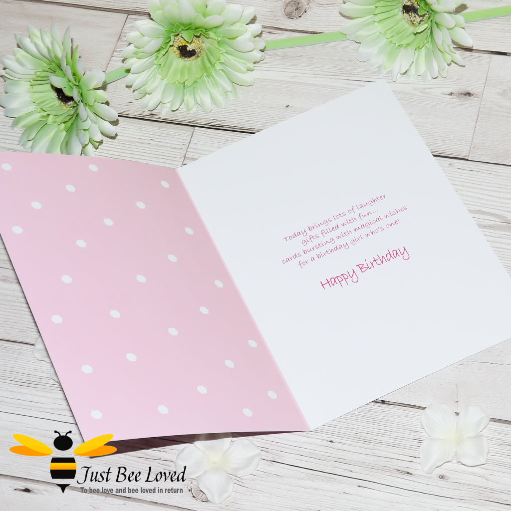 children's 'Little Bee' birthday greeting bee card.