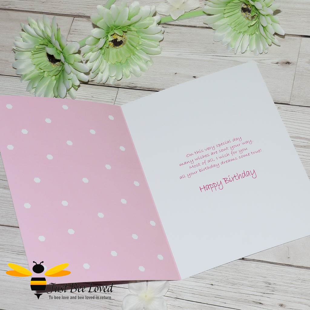 Just Bee Loved children's 'Little Bee' greeting card.