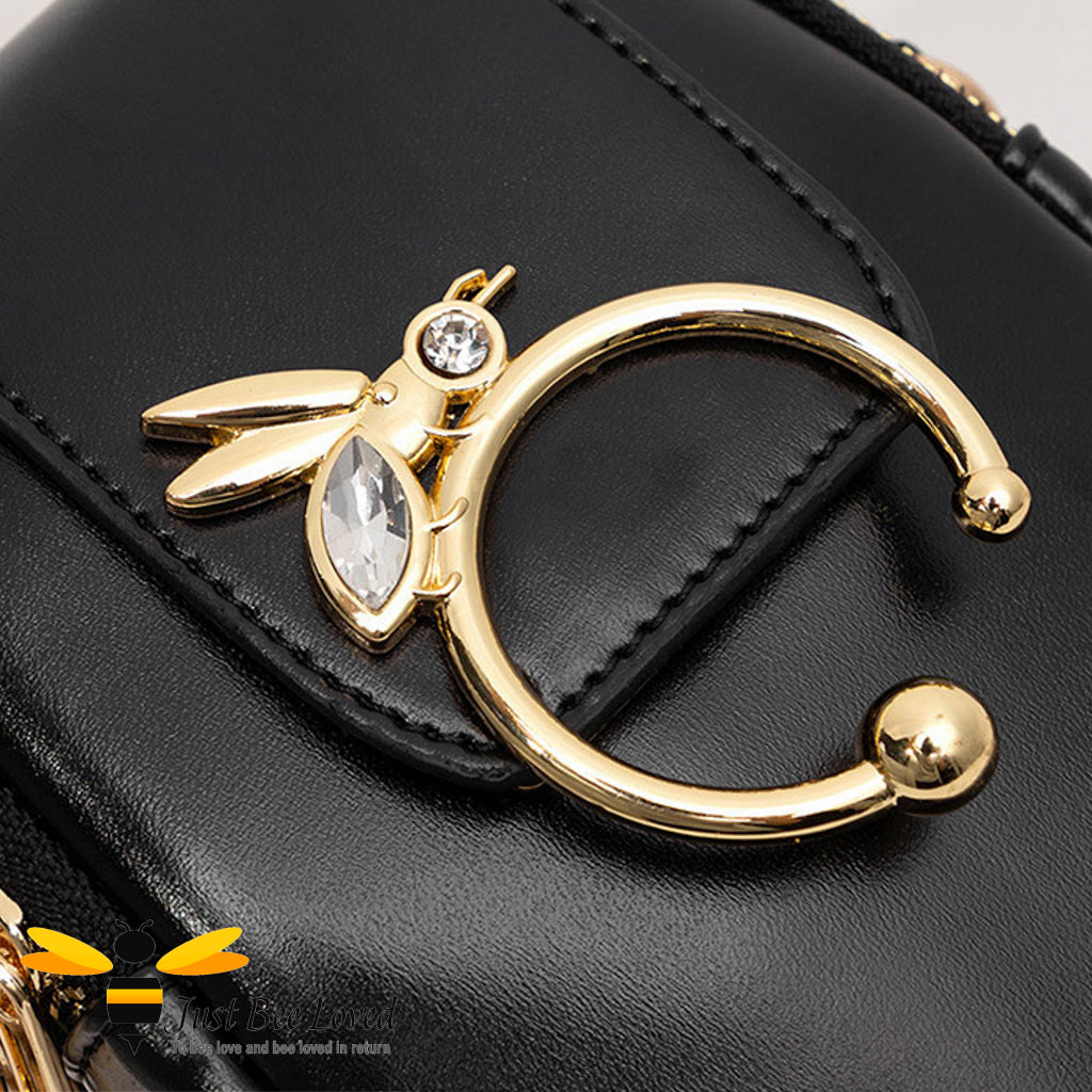 Diamante Bee Mobile and Headphone Crossbody Bag