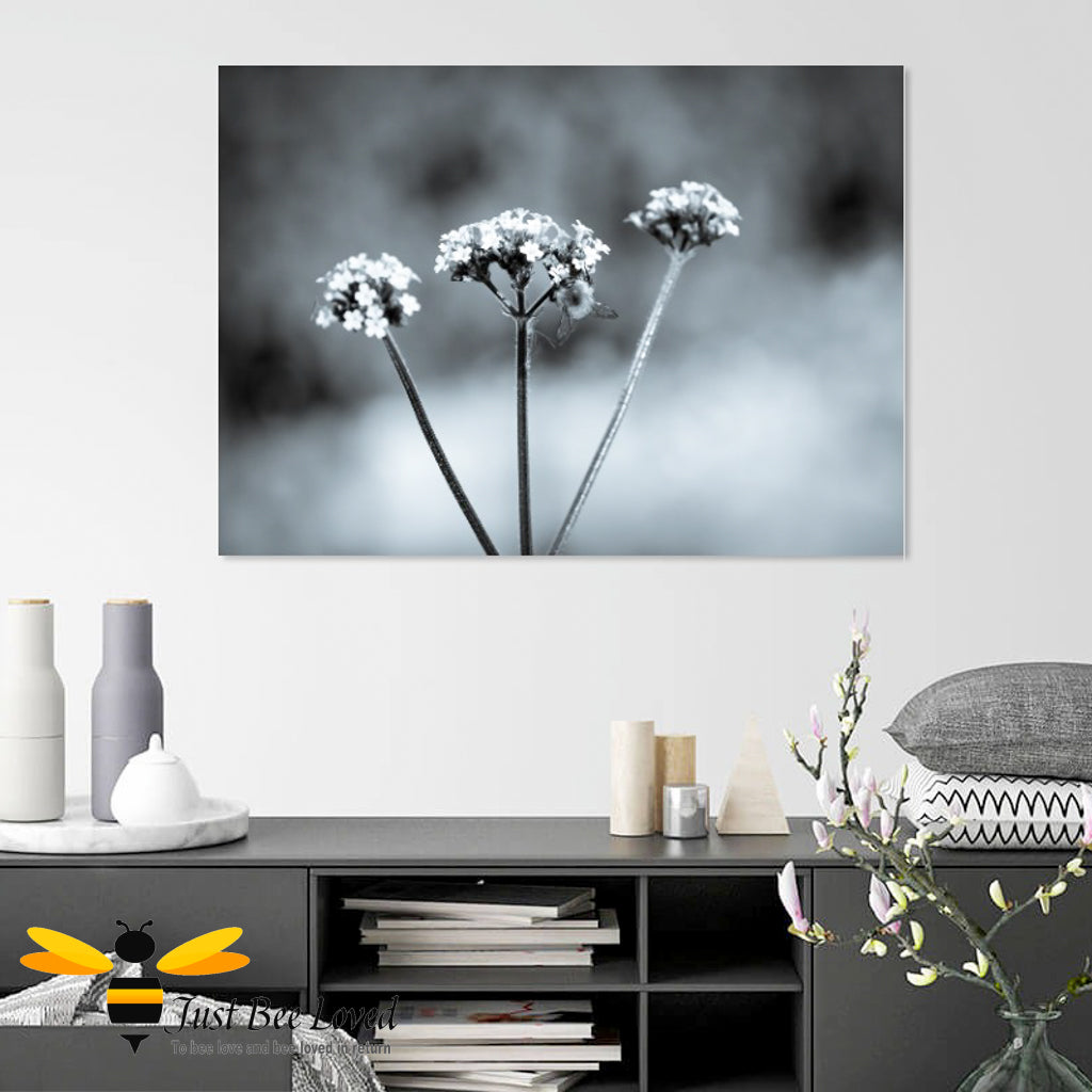 Just Bee Loved Home Decor Large Canvas of Bumblebee Black and white Wall Decor by Landscape & Nature Photographer Yasmin Flemming
